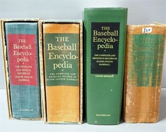 The Baseball Encyclopedias, Qty 4, Includes 1969 (2), 1972, And 1996