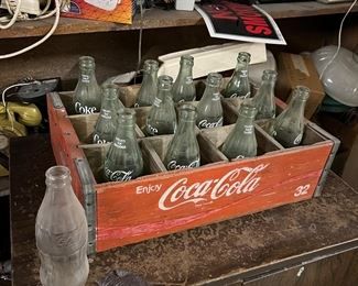 Complete set of antique Coca Cola Bottles in Original Box