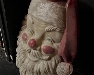 vintage large plastic plastic santa