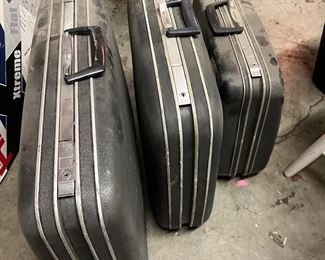 vintage Samsonite suitcases