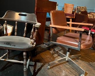 Mid century modern chair, piano