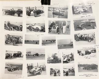 Photos of vintage dragsters. Bobbie Langley "1956". Gulf Freeway Drag Strip "1950's".