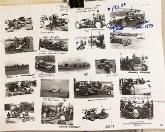 Dragster races Houston "1959". Mickey Thompson, Rodney Singer, Wayne Roberts, Ozzie Ozburn, Bobby Langley, Bugs & Lynn Hewitt.