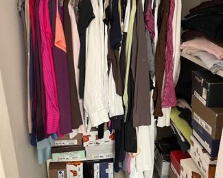 Very nice women’s clothing and new shoes in the box