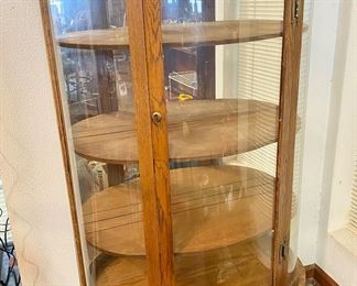 Vintage Oak China Cabinet