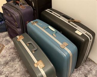 Vintage Suitcases and Newer Ones