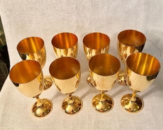 International Silver Company Gold Colored Goblets