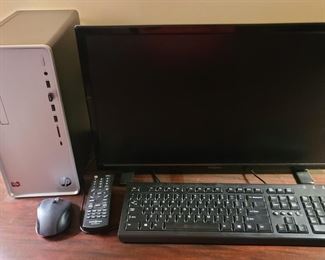 HP desktop computer with Insignia monitor; $150