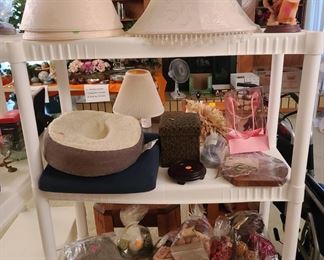 Lamp shades, potpourri & other misc. items.