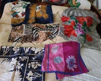 Designer scarves; $3-$15.