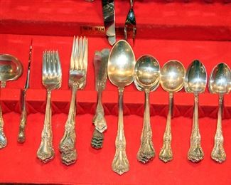 58 pcs. Lunt Memory Lane Sterling Flatware