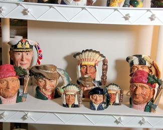 Royal Doulton Character Jugs, Franklin Mint Character Jugs