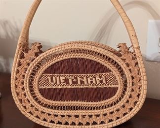 Rattan handbag