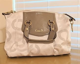 Coach Ashley dotted purse