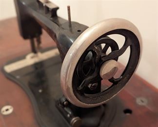 Vintage Domestic sewing table with machine