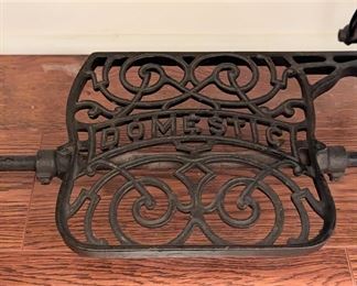 Vintage Domestic sewing table with machine