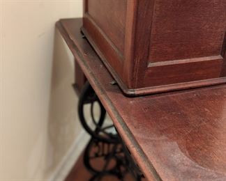 Vintage Domestic sewing table with machine