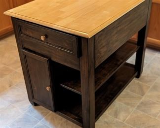 Kitchen Island with storage and side table extension