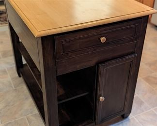 Kitchen Island with storage and side table extension