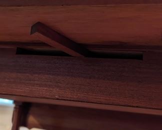 Antique drop-leaf teacart 