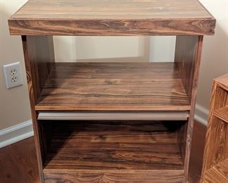 Rolling table with bottom storage