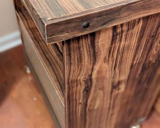 Rolling table with bottom storage