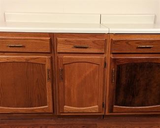 storage cabinets with countertop- 2 pieces 