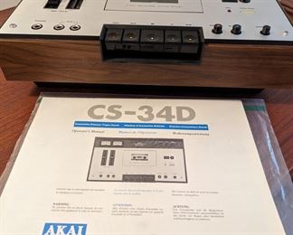 Vintage Akai stereo cassette deck