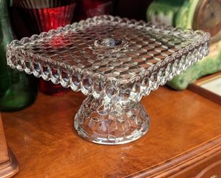 Fostoria cake stand