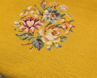 Vintage embroidered chair