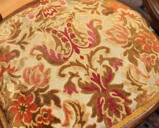 Vintage embroidered chairs