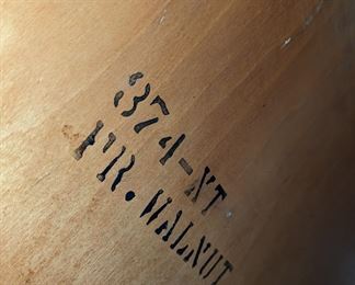 Antique walnut formal dining table