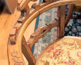 Vintage embroidered chairs