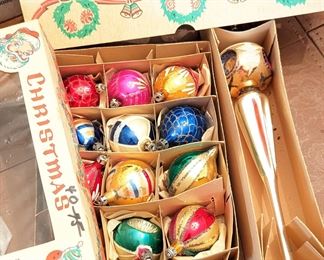 vintage Christmas ornaments