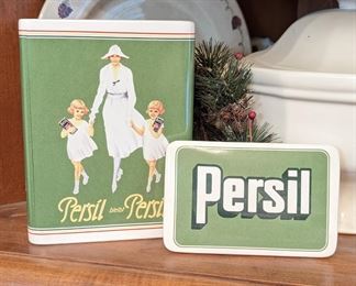 Persil tin container