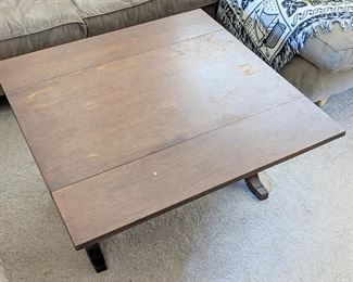 Antique drop leaf coffee table