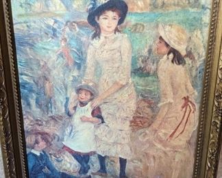 "Children on the Seashore" painting