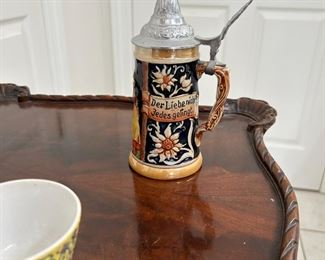 Vintage German ceramic beer stein 