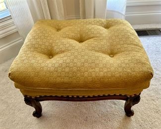 Vintage tufted footstool