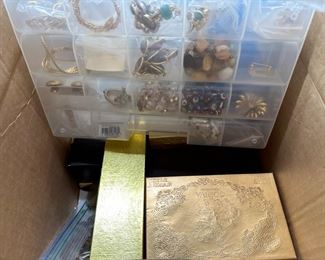 Boxes and boxes of costume jewelry