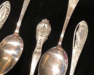 Sterling Souvineer Spoons