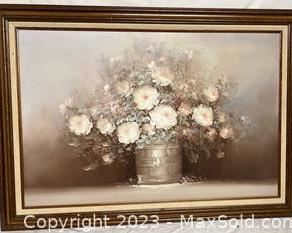 woil on canvas framed painting3081 t