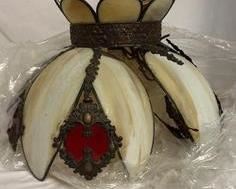 wvintage stained glass hanging lamp1071 t