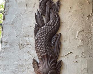 Cast Iron Koi Fish