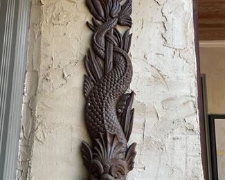 Cast Iron Koi Fish