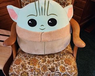 Star Wars plush on vintage chair