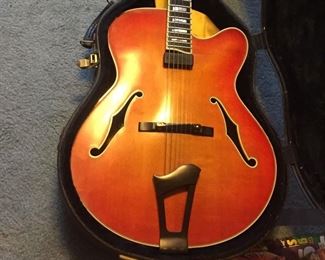 Ribbecke 17" Monterey archtop guitar in perfect condition with case. Crafted in 1999,serial #300.