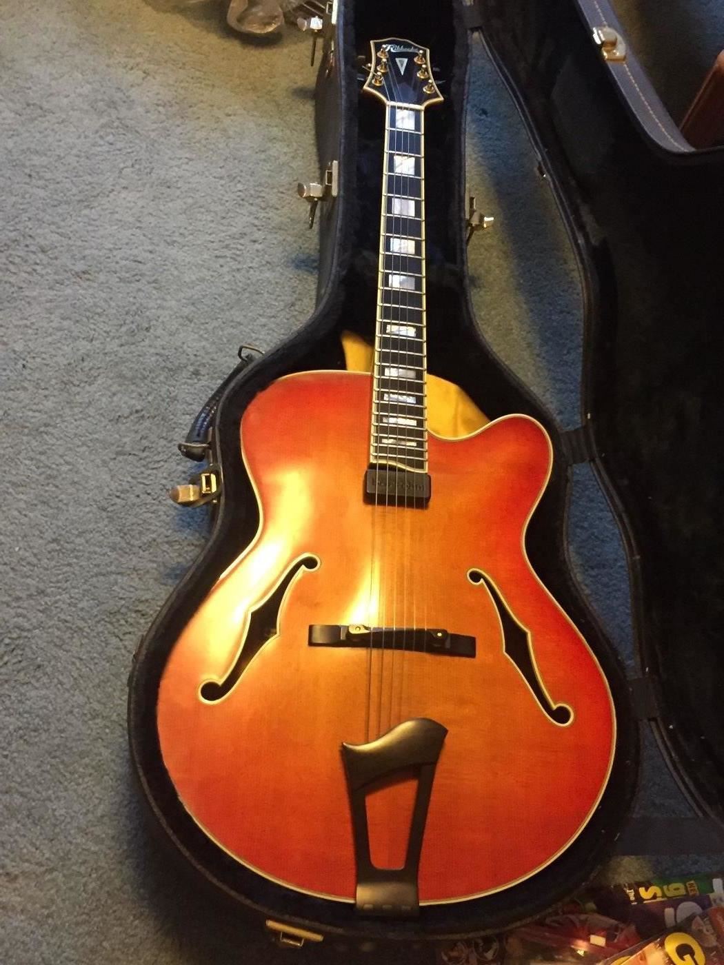 Ribbecke 17" Monterey archtop guitar in perfect condition with case. Crafted in 1999,serial #300.