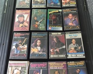 Instructional guitar lessons on vhs