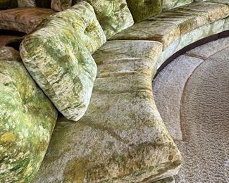 MCM Curved Sofa(s) with Custom Upholstery by CARSONS OF HIGH POINT